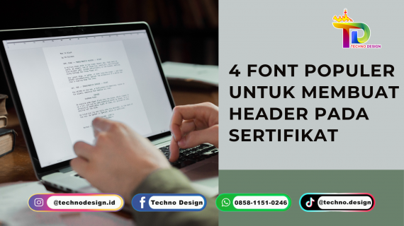 4 Font Populer Untuk Membuat Header Pada Sertifikat